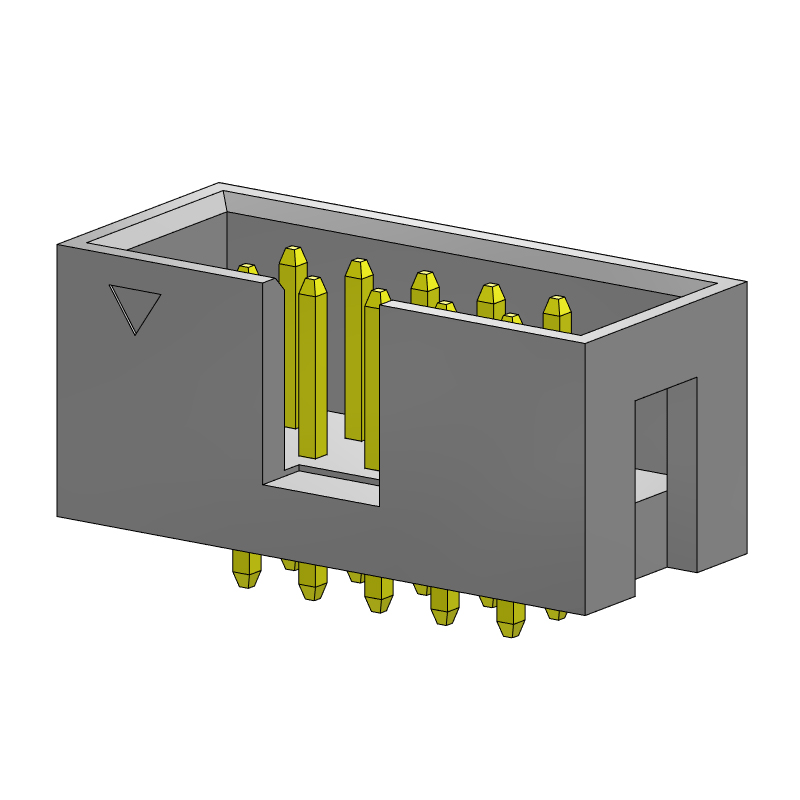 P/H2.54mm Box heade HA204(簡(jiǎn)牛）