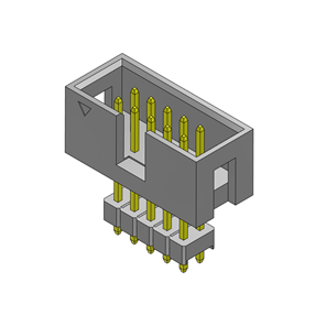 P/H2.54mm Box heade HA208(簡牛）